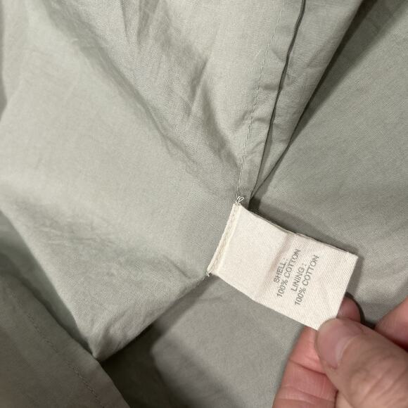 NWT Forever That Girl Sage Green Ruched Puff Sleeve Babydoll Mini Dress Medium - Picture 12 of 13